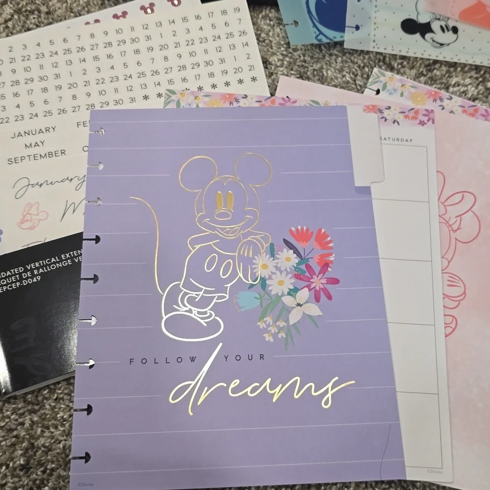 The Happy Planner Disney Minnie Mouse Classic Planner Companion & Extension Pack